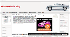 Desktop Screenshot of fuehrerschein-blog.de